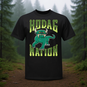T-shirt Hodag Nation noir pour adulte, unisexe, promotionnel - Product Image 3