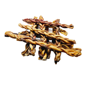 Palos Bully trenzados naturales 100% para perros, palitos Bully trenzados aprobados por veterinarios, exportador de masticables para perros - Product Image 1