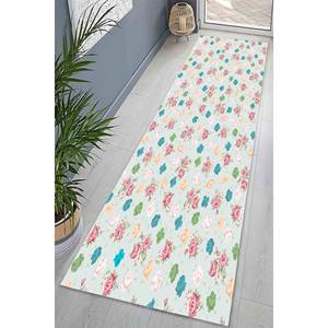 Tapis floral : imprimé fleurs colorées, décoration moderne et douce, tapis en chenille - Product Image 5