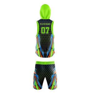 Uniformes de football de haute qualité, drapeau américain, 7V7/7on7, ensembles, design personnalisé, respirant, anti-UV, séchage rapide - Product Image 4