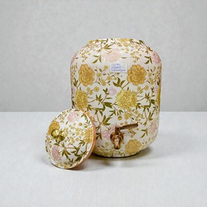 Floral Enamel Pure Copper <b>Water</b> Dispenser in 4/5/8/12/16 Liter Capacity. In Photo is 8Liter model. - Product Image 1