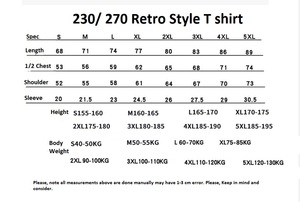 T-shirt en coton pur 230g, style américain, effet délavé, col rond, décontracté, personnalisable avec logo OEM. - Product Image 2