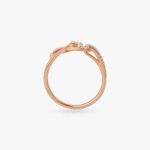 Bague solitaire en or massif 14 carats avec diamant de laboratoire de coupe ronde, design classique pour cadeau d'anniversaire, élégante pour femme - Product Image 5