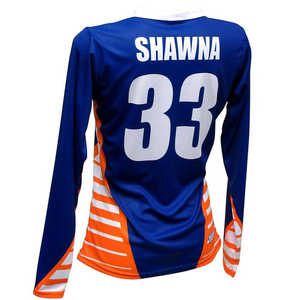 Uniforme de voleibol personalizado para mujer, camisetas deportivas de equipo de manga larga con estampado completo - Product Image 2