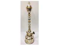 Farida Simpatico Mini Chicha de Luxe en Laiton de Taille Moyenne, Design de Table, Style Pharaonique Arabe, Technique Miroir, Égyptien Boury