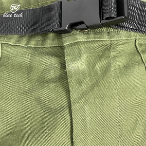 Shorts cargo en toile décontractés pour hommes, taille mi-haute, logo personnalisé, cordon de serrage, séchage rapide, grande taille - Product Image 4