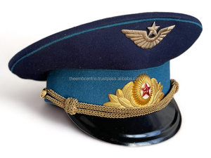 Casquette blanche uniforme de haute qualité avec insigne de lingot casquettes en gros Epeaked prix bon marché personnalisé à vendre - Product Image 6