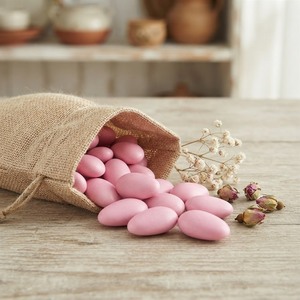 Pink <b>Chocolate</b> Coated Almond Candies Bulk 1kg+ <b>Assorted</b> Pastels & Vibrant Colors Almond Dragees Wholesale Confectionery - Product Image 4
