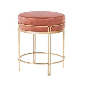 Taburete de Bar otomano de la mejor calidad con diseño de tendencia, mini taburete de tamaño de forma personalizada con acabado en polvo negro de hierro superior de madera - Product Image 2