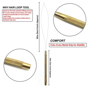 Herramienta de extensión de cabello con microperlas – Aguja profesional para instalación de anillos nano - Product Image 2