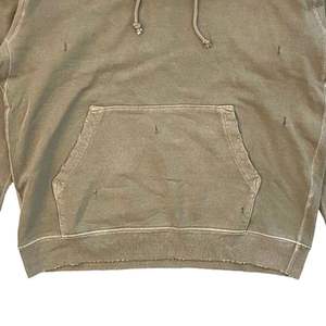 OEM Personnalisé Hommes Zip-Up Vintage Boxy Coupe Courte Coudre Sweats à Capuche Surdimensionnés 100% Coton Détresse Épaule Lavée Blanc Été - Product Image 4