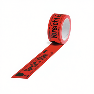 Cinta de Advertencia Roja TRANSPAK de 66m, 50mm de Ancho, Cinta Reflectante Promocional para Vidrio y Rollo de Luz - Product Image 3