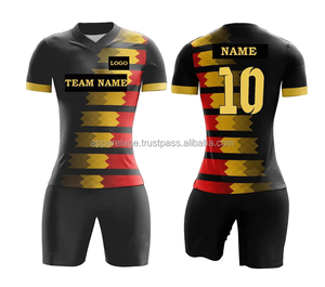 Jersey de voleibol masculino de alta calidad y precio barato al por mayor y uniforme de voleibol de color azul con diseños personalizados cortos para hombres - Product Image 3