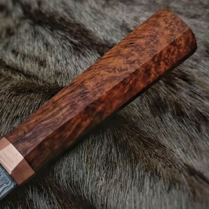 SCL DIY <b>Custom</b> Made OEM Stainless Steel Fixed Blade Cleaver Chef Knife Wood Handle-Multi-Functional Camping Knife - Product Image 2