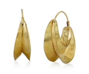 ต่างหูทองเหลืองต่างหูดีไซน์คลาสสิกสำหรับผู้หญิง - Product Image 6