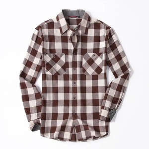 Chemise en flanelle pour homme, manches longues, à carreaux, en coton, décontractée, boutonnée, douce et chaude pour l'automne, l'hiver et les activités de plein air - Product Image 5