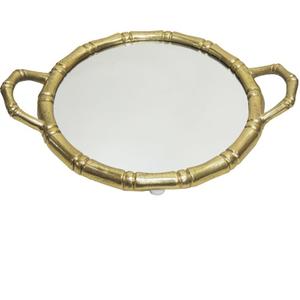 Plateau de service en verre et en métal pour hôtel, café, restaurant, service de plats, nourriture, fruits, café, fruits - Product Image 1