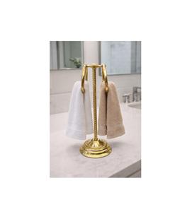 Toallero de latón independiente diseñado para una colocación flexible que mejora la comodidad del baño para el uso diario en los hogares de hoy. - Product Image 5