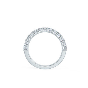 Anillo de Boda de Oro de 18K con Diamante Cultivado en Laboratorio de Corte Esmeralda Atemporal, Joyería de Boda, Set de Media Alianza, Fabricante OEM al por Mayor y Minorista - Product Image 2