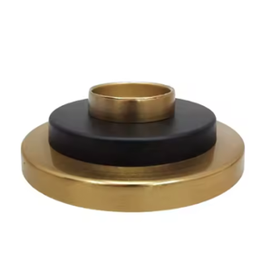 Bougeoirs ronds de décoration de maison en métal à trois niveaux meilleur de qualité décoration de la maison ou décor de noël fournitures d'éclairage - Product Image 1