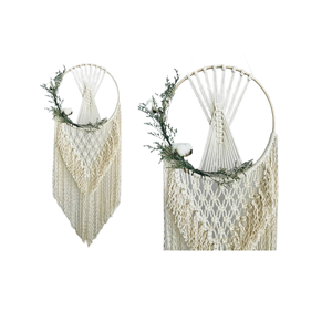 Accesorios de decoración del hogar atrapasueños de macramé perfecto hecho a mano diseñado para decoración de pared precio al por mayor para decoración de dormitorio - Product Image 5