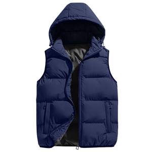 Buen diseño Chaleco ligero Warm Bubble Packable Chaqueta sin mangas Chaleco de hombre Tallas grandes Chaleco de invierno para hombres - Product Image 3