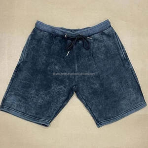 Short de sport court à séchage rapide Fermeture à cordon tricoté brodé Motif solide Short respirant décontracté - Product Image 5