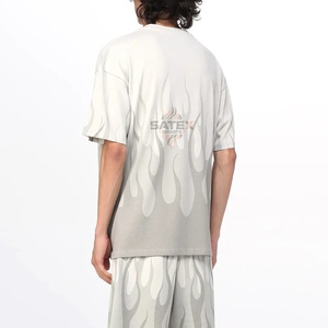 Nouvel ensemble décontracté pour homme été 2025, t-shirt à manches courtes et short en coton 100%, respirant et uni - Product Image 3