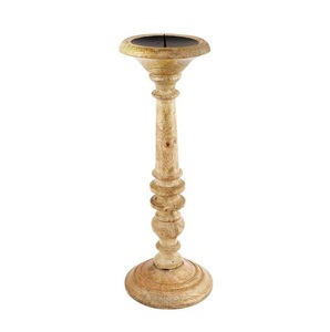 Bougeoir en bois naturel de conception unique pour la décoration à la maison bon prix accessoires d'éclairage pour Noël - Product Image 4