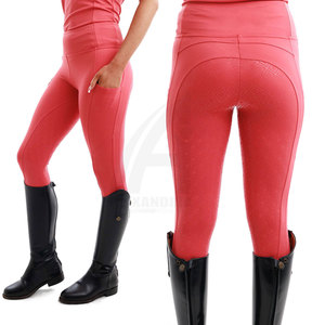 Wholesale Custom Cheap High Quality Lightweight Breathable <b>Equestrian</b> <b>Leggings</b> for Women Horse Riding Tights Full Seat Silicon - Product Image 1