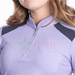 Sweat-shirt d'équitation professionnel pour femmes - Extensible, imperméable et coupe-vent, respirant, fermeture éclair, matière spandex/polyester - Product Image 3