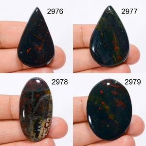 Cabochons de pierre de sang de concepteur de pierre précieuse de guérison de pierre de sang naturelle de qualité supérieure 100% par le grossiste indien aux prix en vrac OEM - Product Image 4