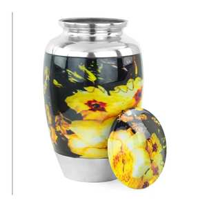 Urnes fabriquées à la main les plus vendues pour plantes fournitures funéraires en gros urne en laiton crémation conception personnalisée de haute qualité - Product Image 1