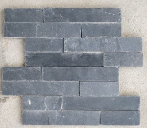 Jak Đen Slate sổ cái tấm Tường tự nhiên xếp chồng lên nhau đá văn hóa Ốp cho nội thất bên ngoài xây dựng độ cao cho khách sạn - Product Image 3