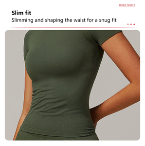 XW Scrunch Butt Yoga manches courtes Fitness hauts Gym Shorts Push up soutien-gorge sport 3 pièces ensembles d'entraînement pour les femmes - Product Image 5