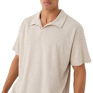 Nouvel ensemble chemise et short pour homme, style col, en tissu éponge, séchage rapide, personnalisable, vente en gros, tendance, été - Product Image 4