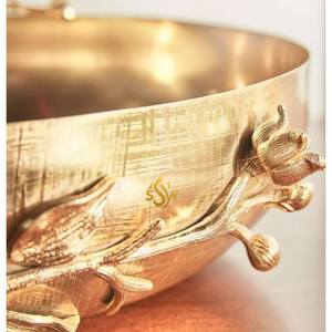 Decorative Chocolate Bowl Set Of Two Mirror Polished Sweet Serving Bowl And Dish Round Shape Leaf Design <b>Table</b> Decorative Bowl - Product Image 5