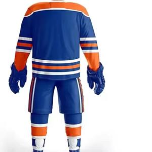 เครื่องแบบทีมฮ็อกกี้สำหรับผู้ชายเสื้อทีมฮ็อกกี้น้ำแข็งออกแบบเป็นเอกลักษณ์ - Product Image 2