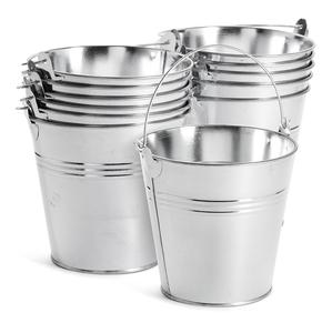 ถังไวน์โลหะชุบสังกะสีพร้อมที่จับสำหรับงานปาร์ตี้งานฝีมือสวนหรือจัดเก็บ - Product Image 1