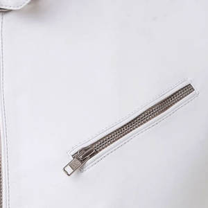 โลโก้ OEM ผู้ชายแจ็คเก็ตหนังกลางแจ้งวินเทจสําหรับขาย / การออกแบบถนนสูงแจ็คเก็ตหนังแฟชั่นผู้ชายระบายอากาศ - Product Image 6