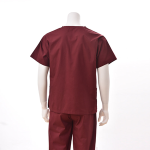 Ensembles d'uniformes Shift Fit Scrubs avec chemise à manches courtes ventilée et col montant simple pour les tâches quotidiennes - Product Image 3