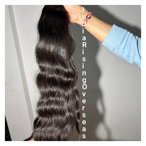 วิกผมดิบแบบไม่ผ่านการแปรรูปผมชาวอินเดียแบบไม่ผ่านกระบวนการผมธรรมชาติแบบลอนพร้อมผมสะท้อนเงางามเกรดผมเรมี่แบบหรูหรา - Product Image 1