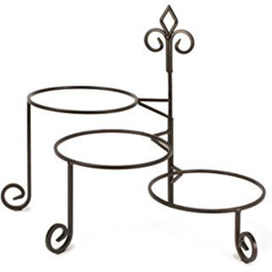 Handmade Iron Metal Plate Rack Black Finished Perfect For Kitchenware <b>Tabletop</b> Standing Multifunction Plate <b>Storage</b> Holder - Product Image 6
