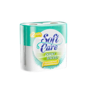 Soft Care Non-Woven Fabric <b>Paper</b> Towels 2 Rolls High Absorbency Strong Disposable Solid Color <b>Kitchen</b> Use - Product Image 1