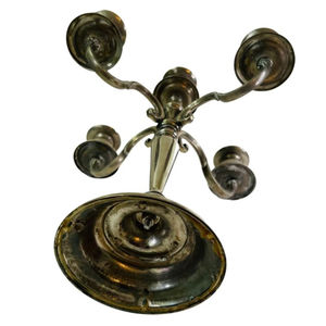 Candélabre en métal argenté de la plus haute qualité avec 5 bras bougeoir de décoration de noël bougeoir de conception moderne pour la meilleure vente - Product Image 6