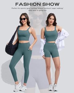 Novedades Conjuntos de Yoga de secado rápido de cintura alta de 3 piezas Ropa de entrenamiento para mujeres Fitness Active Wear 2025 Nuevos diseños - Product Image 5