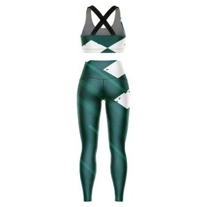 <b>Sports</b> Wear Women Athletic Workout Mid Waist Breathable Sublimation Yoga Legging <b>Sports</b> <b>Bra</b> Set Custom Your Own Yoga Wear Sets - Product Image 6