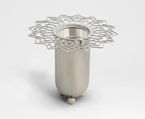 Hot Bán Vàng Hoàn Thành Hình Dạng Hình Nón Kim Loại Hương Burner Với Cơ Sở Bằng Gỗ Cho Mùa Thu Và Mùa Xuân bakhoor Mubkhar Khuếch Tán Hương Thơm - Product Image 4