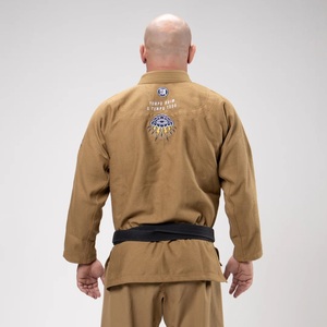 Kimono de Jiu Jitsu Personalizado 100% Algodón, Ligero, de Secado Rápido, Elástico, con Logotipo Frontal para Uniformes de Judo y Jiu-Jitsu - Product Image 3