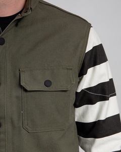 Veste de moto en coton ciré pour femme avec protecteurs approuvés CE Imperméable coupe-vent et design élégant - Product Image 5